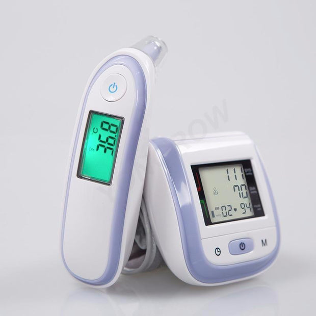 Blood Pressure Monitor + Infrared Ear Thermometer - Health Pack